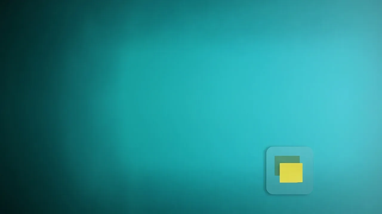 Desktop sticky note gadget