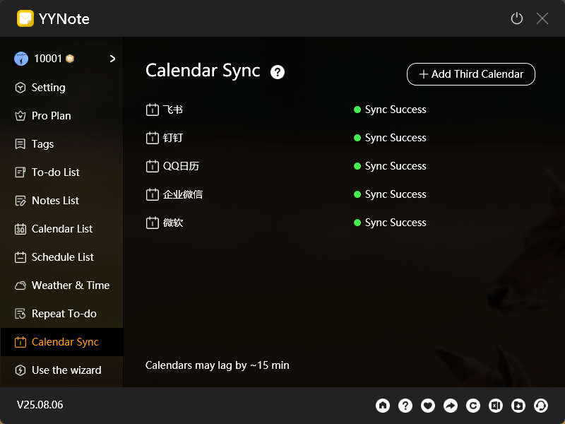YYNote Calendar Sync